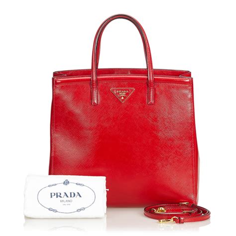 prada red leather with stitching handbags|authentic prada handbags.